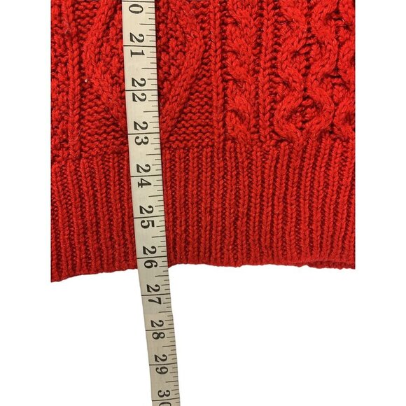 Merona Women's Cherry Red Chunky Pullover Sweater - Picture 7 of 7